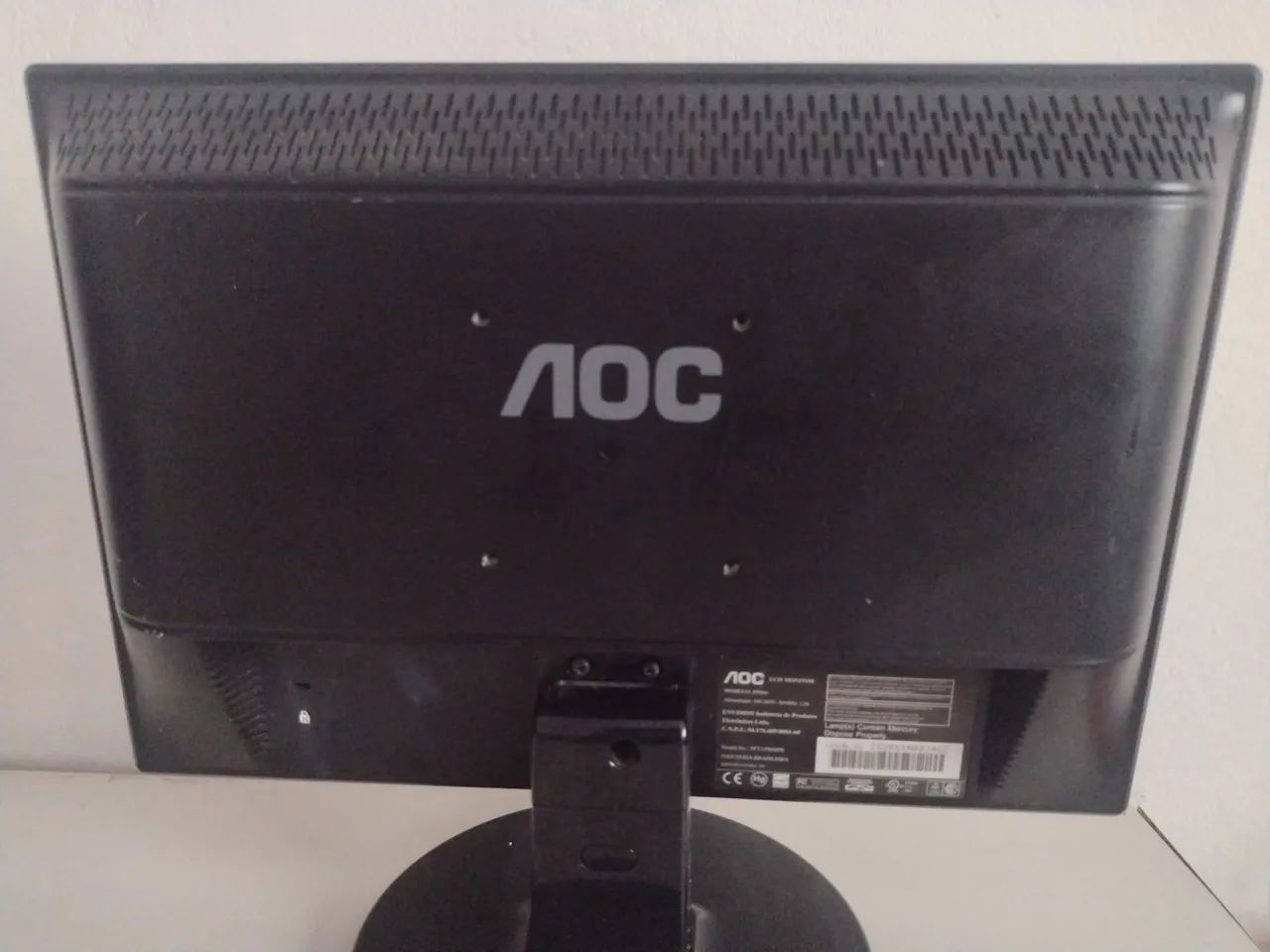 Monitor AOC 15" LCD 519SW-VGA-Funcionando Perfeitamente - Foto 2