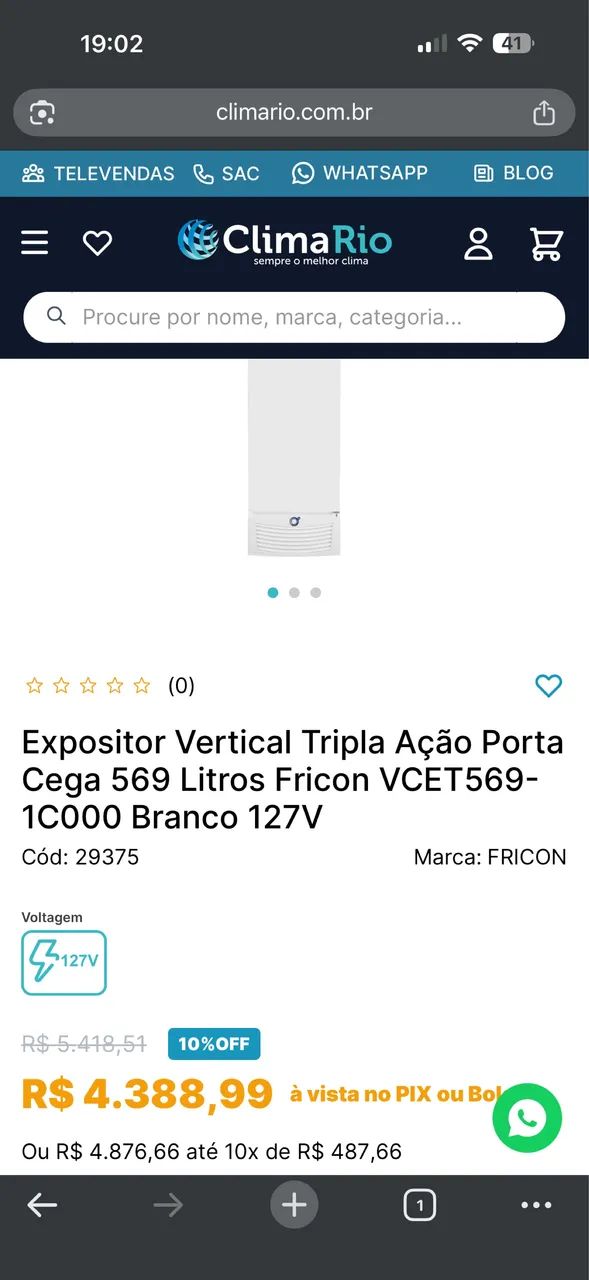Freezer vertical Fricon 569 litros 127v zerado - Foto 3