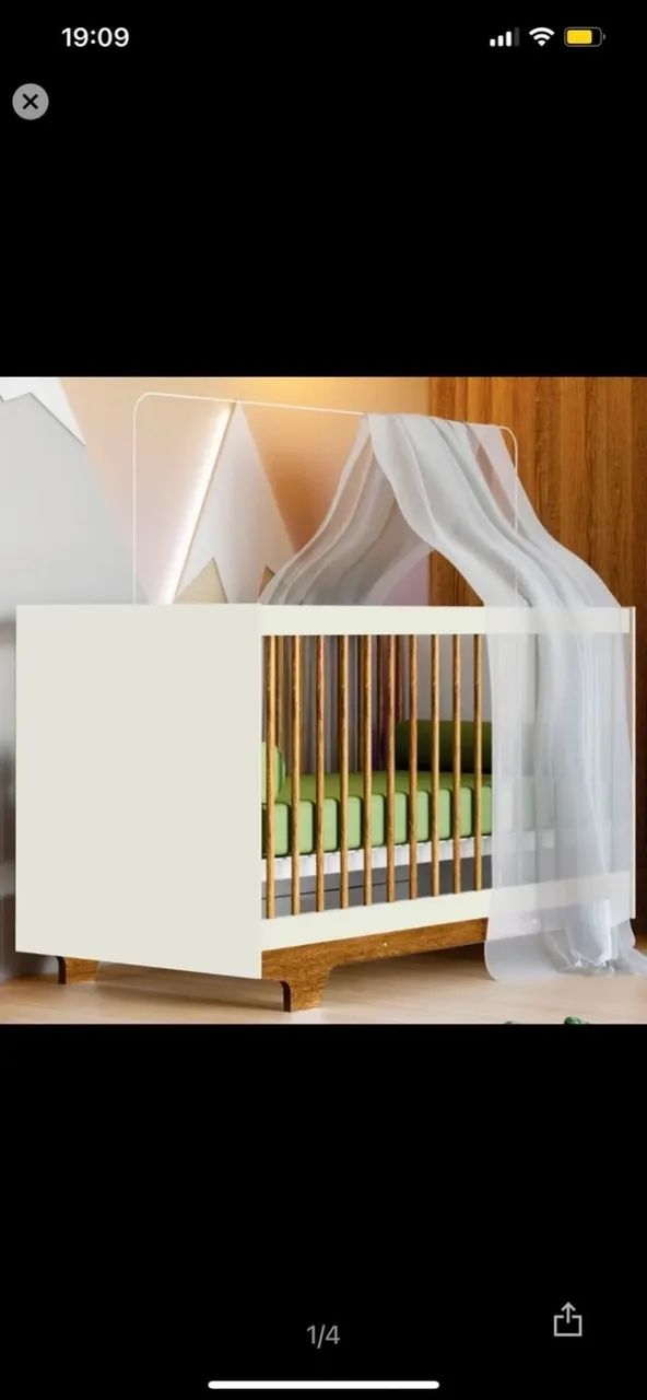 Berço (mini) com colchão 