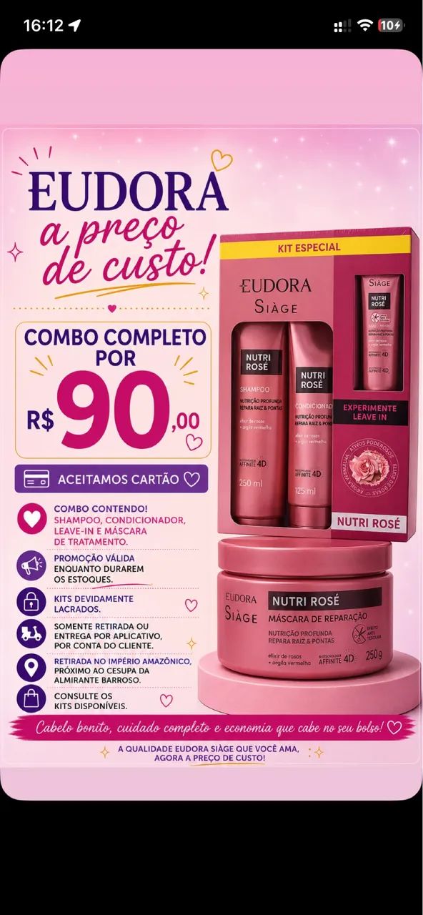 COMBOS A PREÇO DE CUSTO!!!