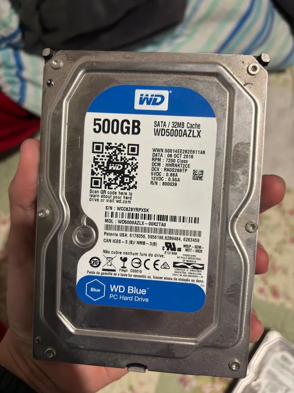 HD 500gb WD