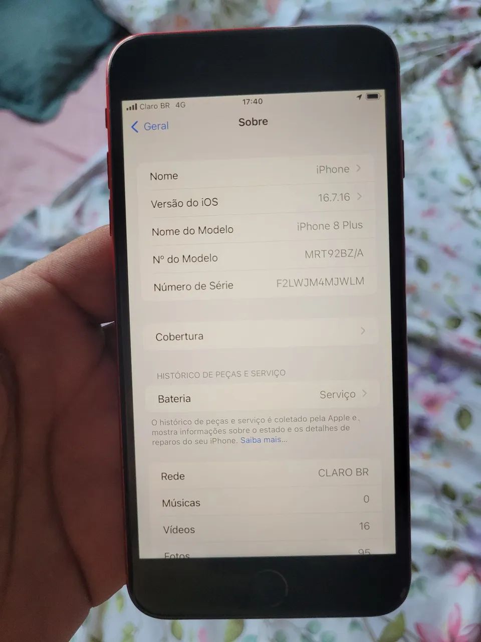 Iphone 8 plus vermelho  - Foto 3