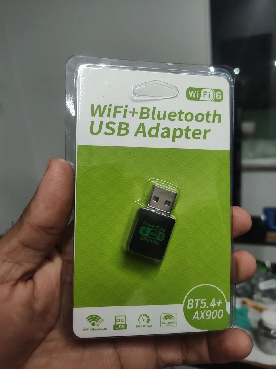 Adaptador Wi-fi + Bluetooth AX900