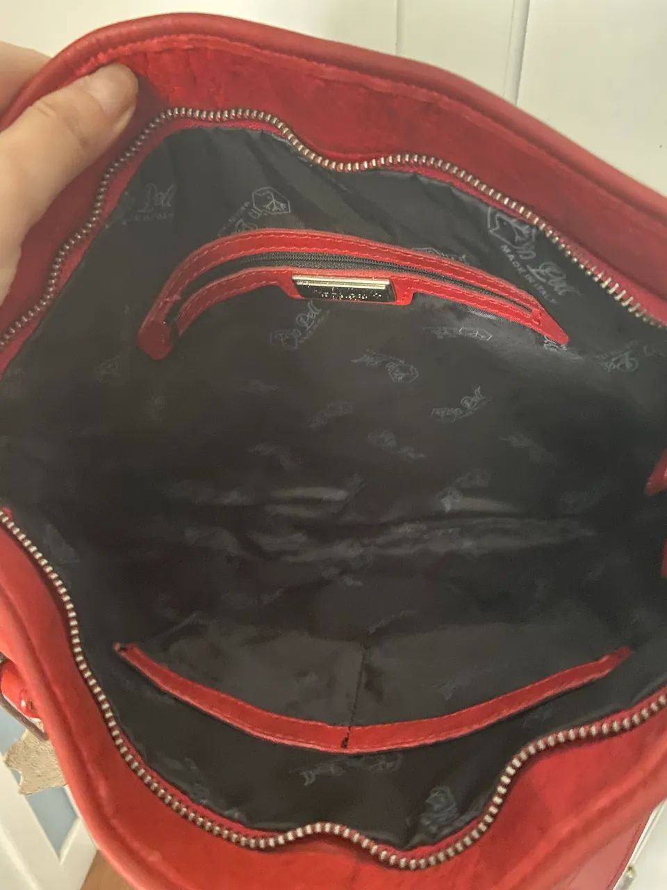 Bolsa Valentina Italiana Couro Nova importado dos EUA  - Foto 4