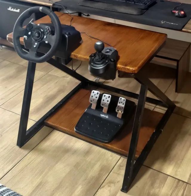 Volante Logitech G920 + Câmbio + Mesa Custom (Setup Completo)