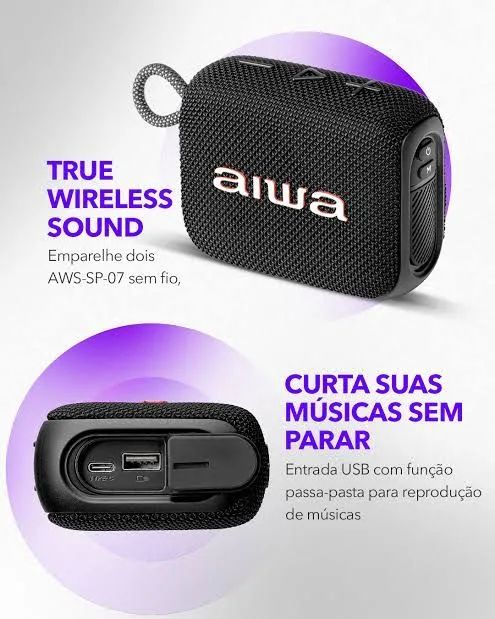 Caixa AIWA AWSSP07B - Foto 3