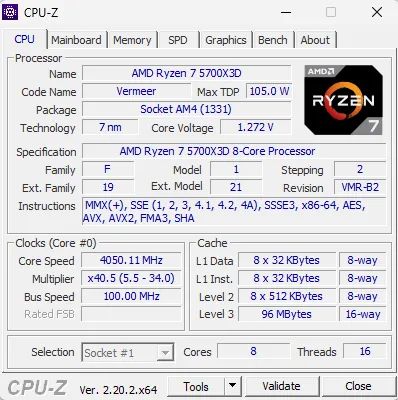 Processador Ryzen 7 5700X3D - Foto 3