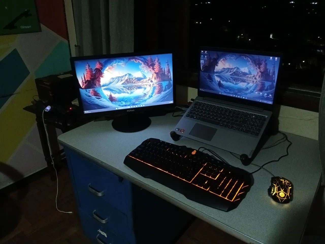 Notebook com Monitor | Kit Completo 
