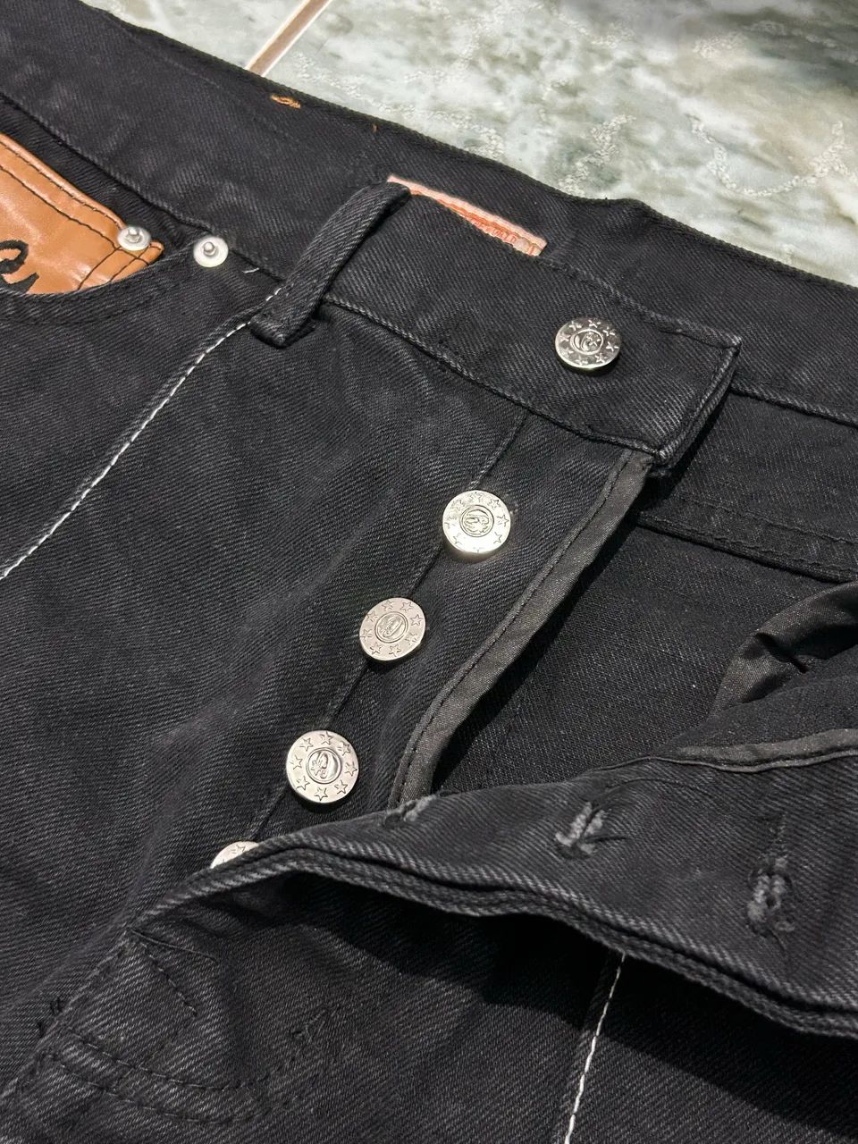 Calça Jeans Corteiz Preto - Foto 2