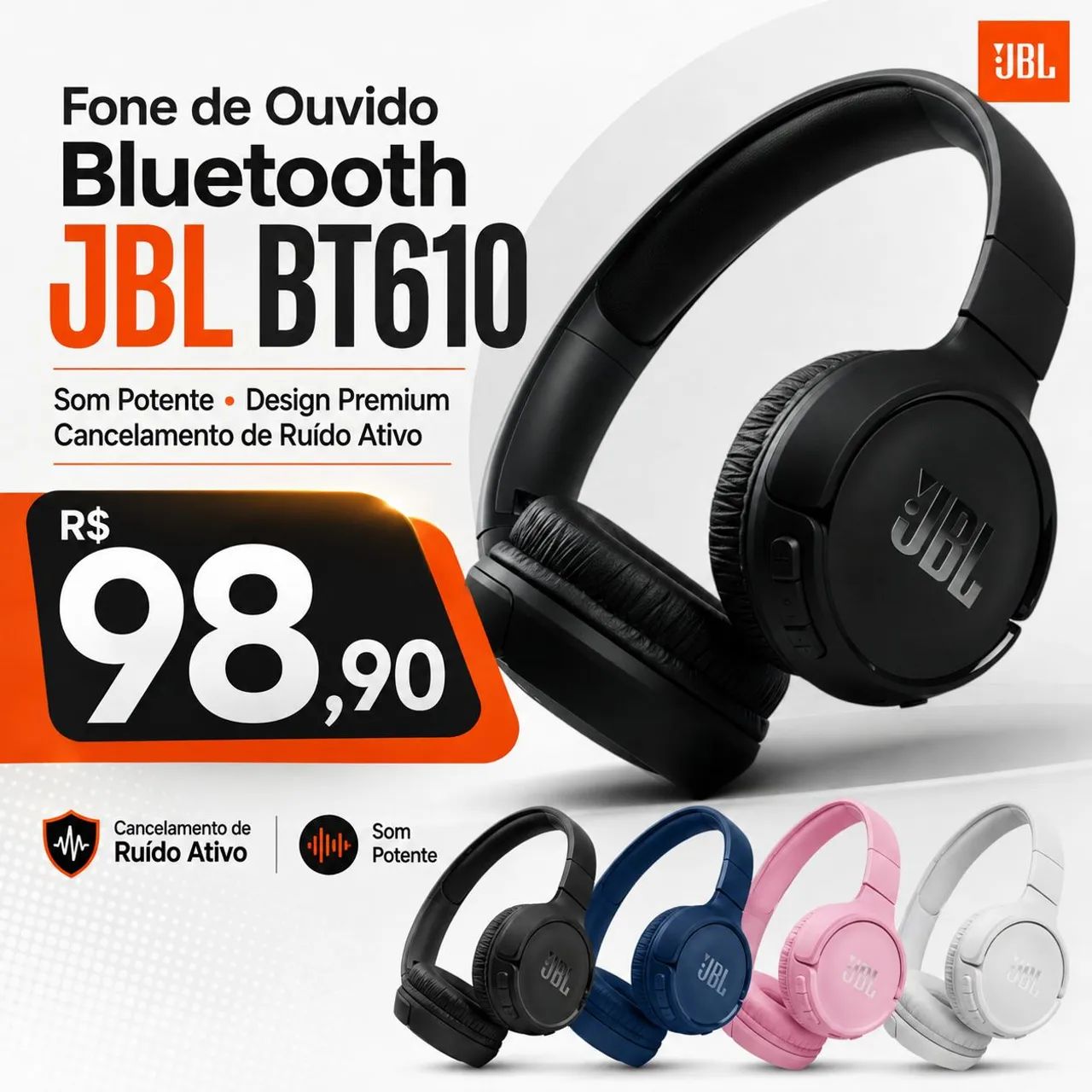 Fone de ouvido bluetooth 