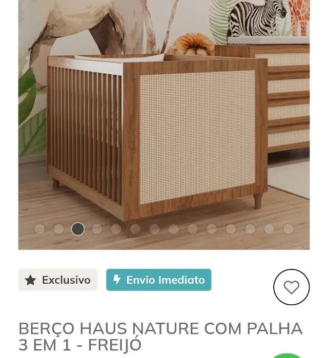 Berço 3 em 1 que vira mini cama e ja vem com colchão - Foto 3