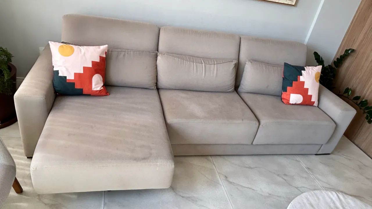 Sofá Lider Interiores 3 lugares com chaise  - Foto 3