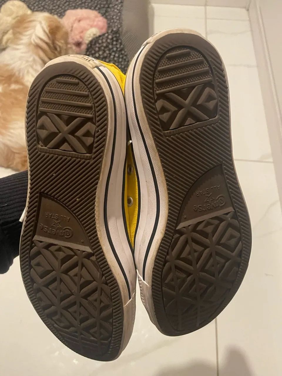 Converse cano alto amarelo - Foto 5