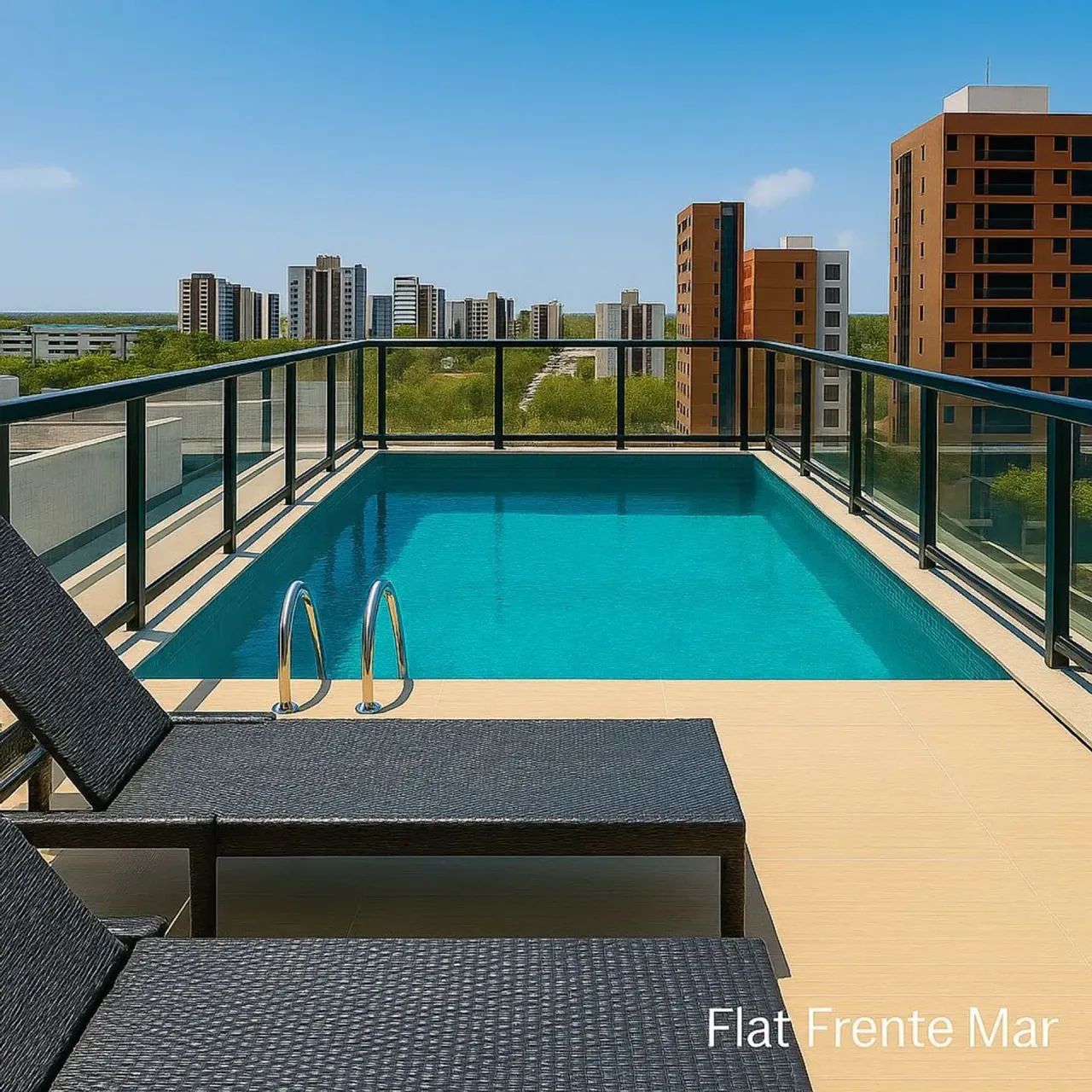 ALUGO Flat Mobiliado em Intermares com Elevador e Piscina - Foto 2