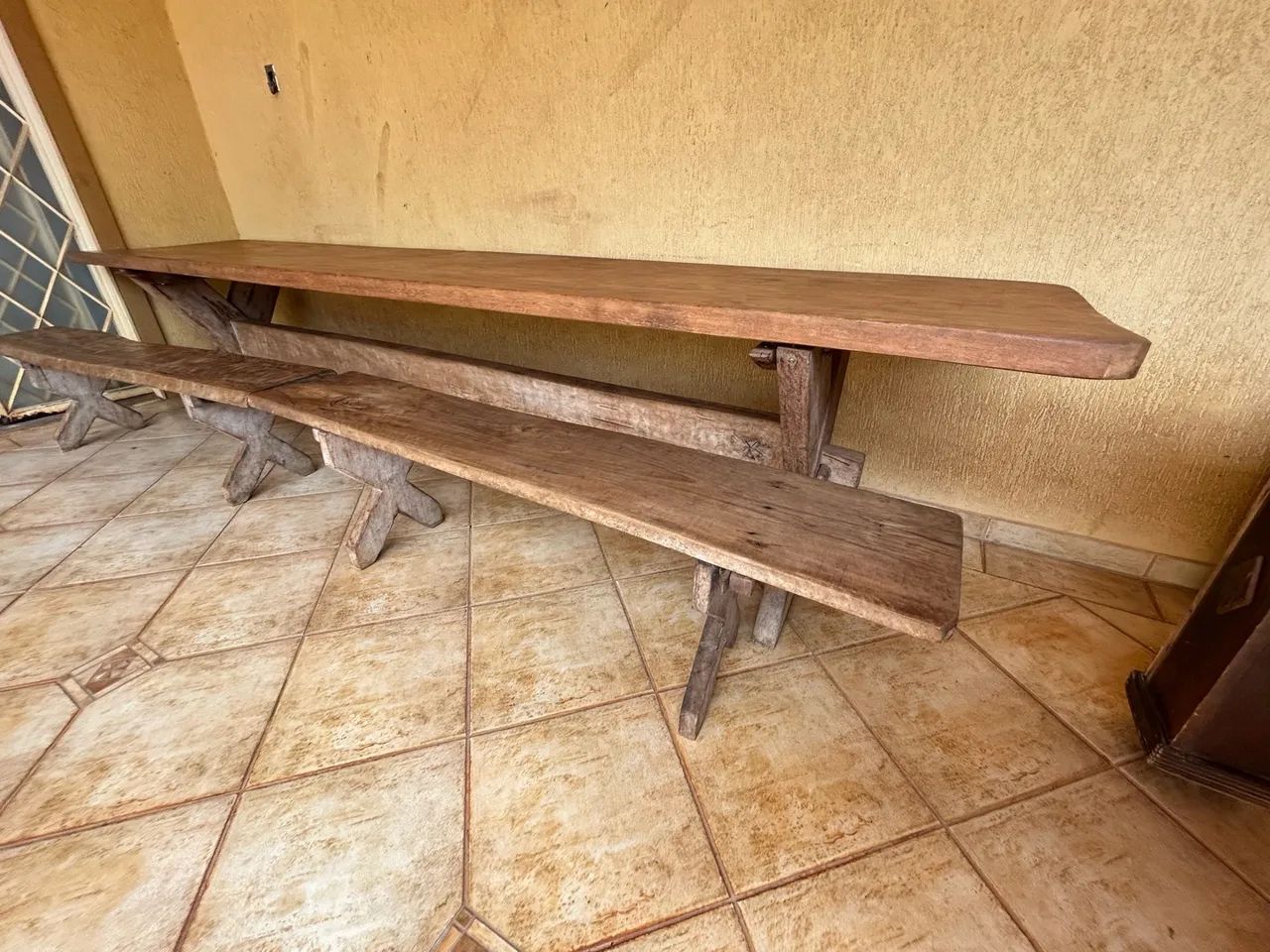 Mesa rústica madeira 