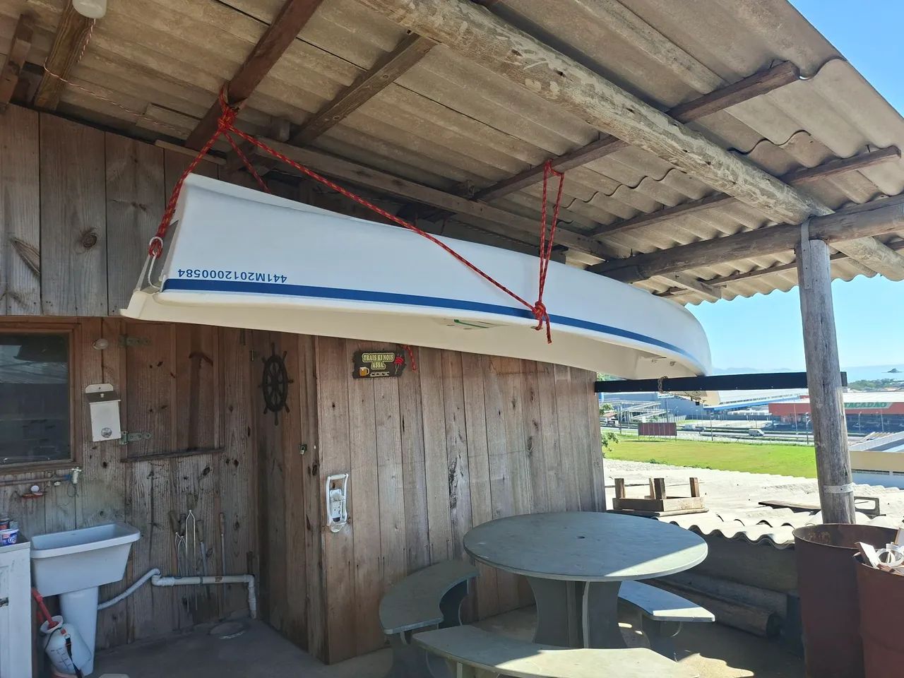 Barco com motor Mercury 8hp - Foto 2