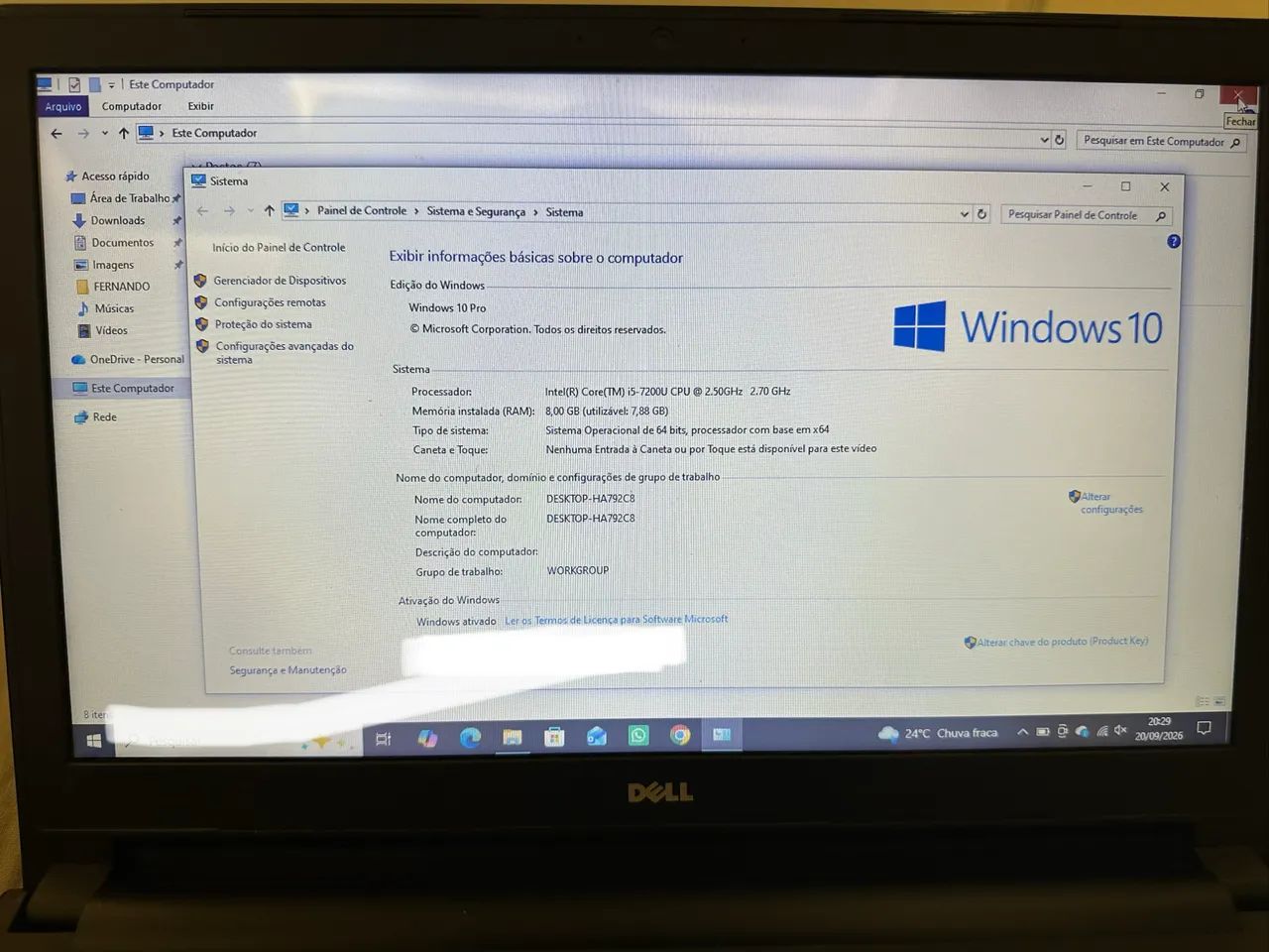 Notebook Dell i5 8gb de ram ssd 256  - Foto 5