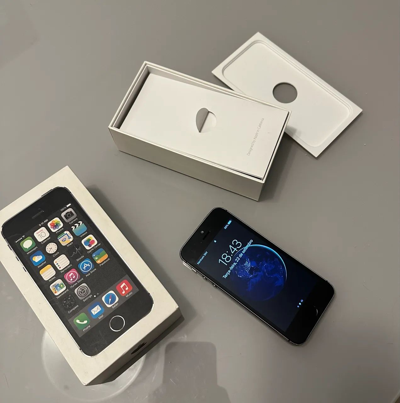 iPhone 5S 16GB na caixa em funcionamento - Celulares e Smartphones