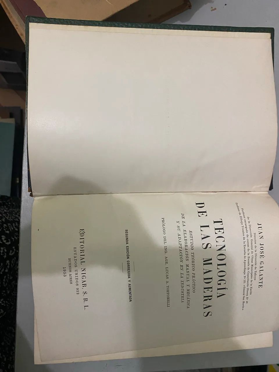 LIVRO ANTIGO TECNOLOGIA DE LÃS MADERAS - Foto 3