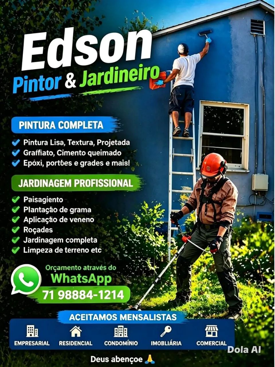 Pintura e jardinagem 
