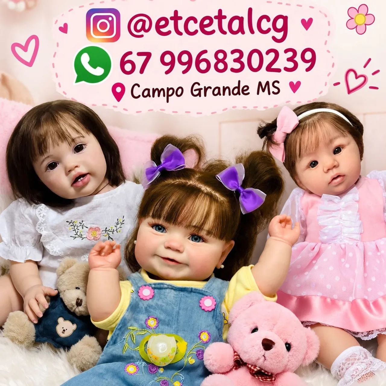 Bonecas Bebê Reborn Campo Grande MS