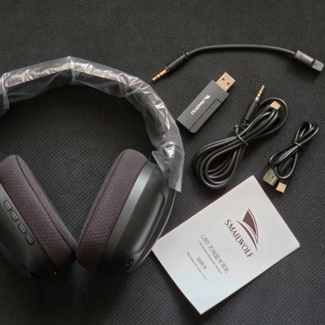 Headset Gamer Smailwolf L80 Preto - Triple-Mode e Som Surround