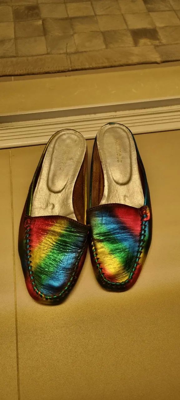 Sapatilha Mule feminina COURO