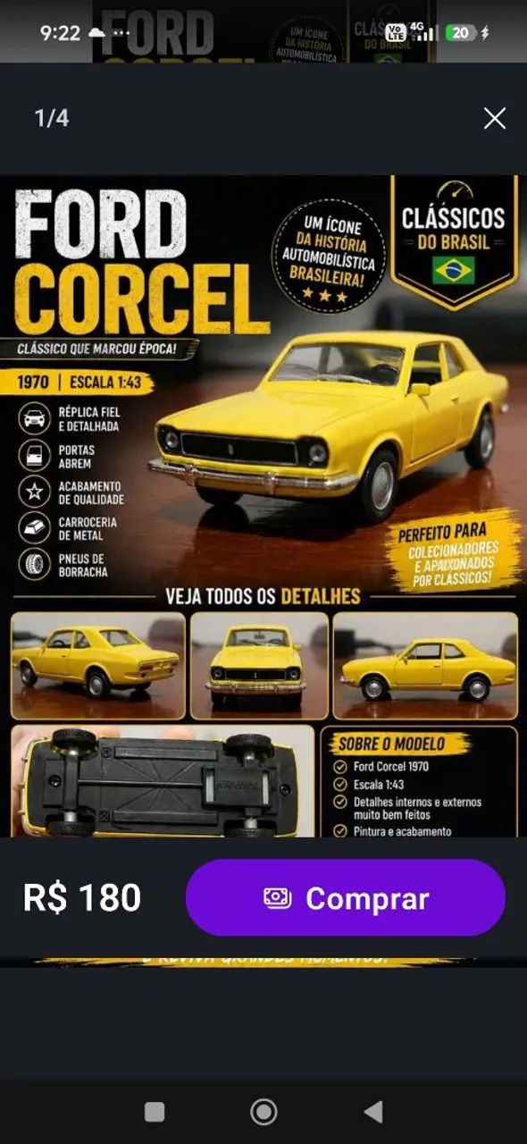 Miniatura Ford cordel 1970 - Foto 5