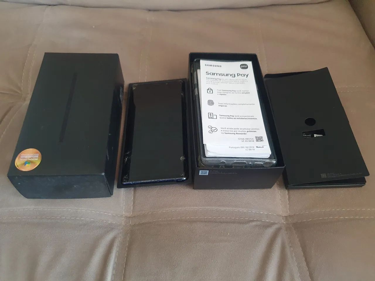 Galaxy Note 9 quebrado c/ caixa e acessórios - Foto 5
