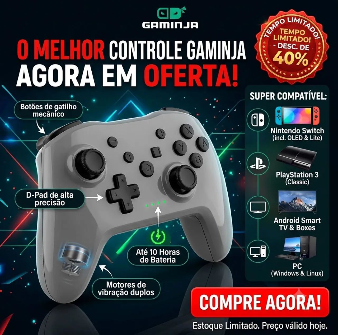 Controle para Nintendo switch  - Foto 3