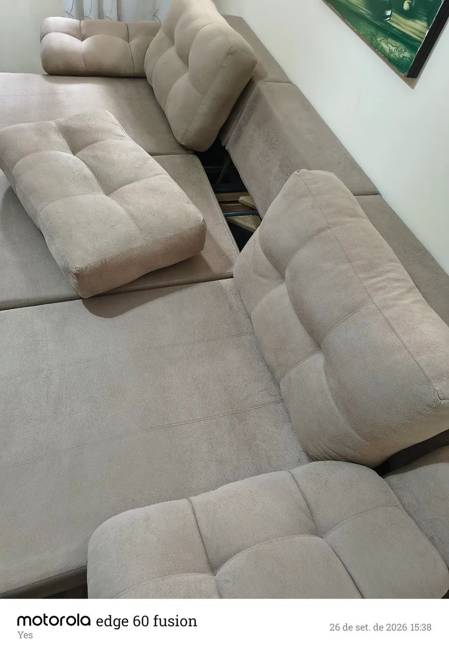 SOFÁ RETRÁTIL 3 LUGARES EXCELENTE ESTADO  - Foto 4
