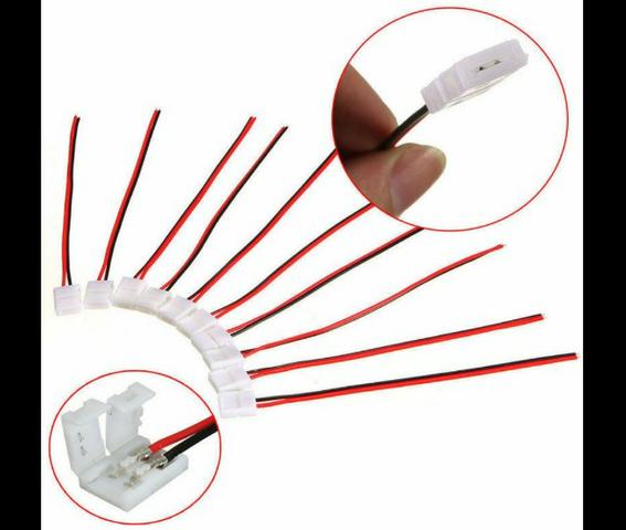 COD-CP323 Kit 5 Unid. Emenda Conector Fita Led 10mm 2 Vias 5050 3528 Automação - Foto 2