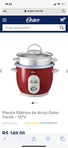 Panela Elétrica de Arroz Oster Facile - 127V - Foto 3