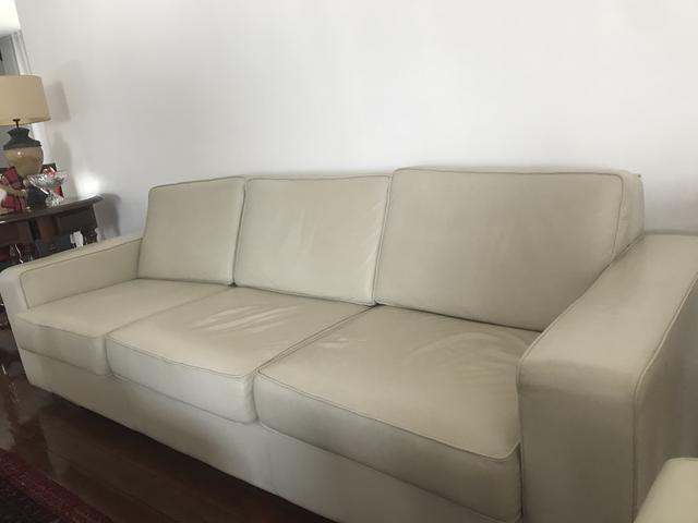 Safa Artefato Couro legítimo Marfim - Foto 2