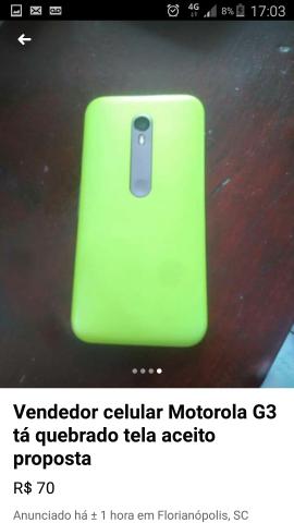 Pra vende rápido moto g3 16 gb - Foto 2