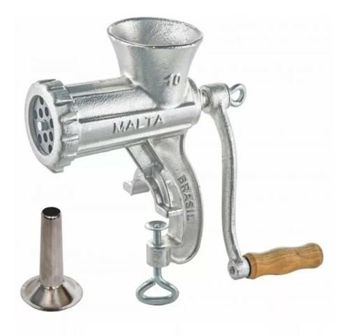 Moedor De Carne Forte Manual Boca 10 Com Funil Inox Linguiça Malta - Foto 3