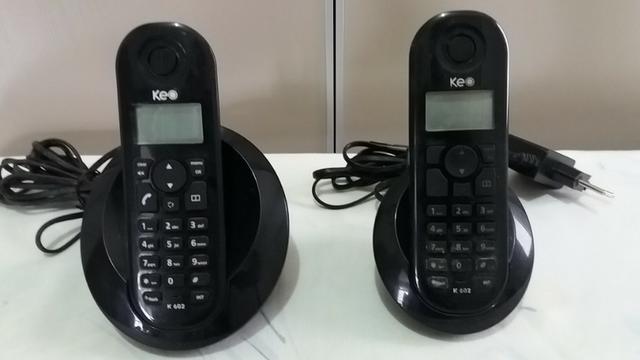 Telefone sem Fio + Ramal com Identificador de Chamadas Keo