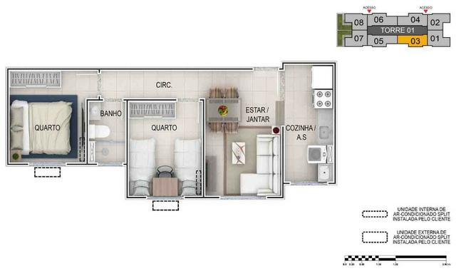 Apartamento 2 Quartos Failçalville 100% financiado entrada facilitada - Foto 9
