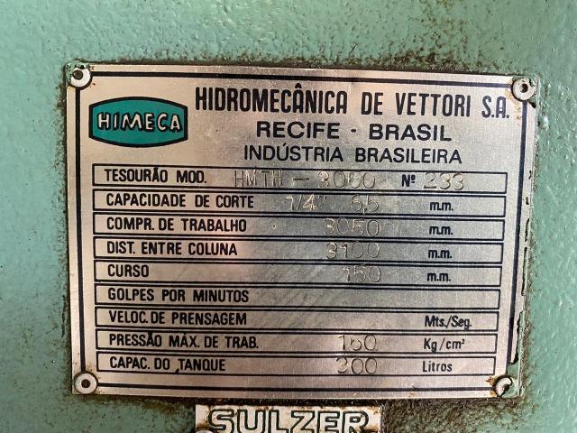 Guilhotina para metal Himeca HMTH 3050 x 6,5 mm - Foto 3