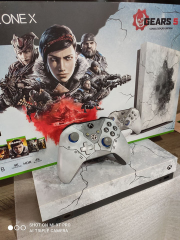Xbox one X, edição limitada Gears 5 ZERADO!!!