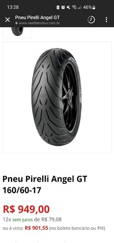 Pneu Pirelli Angel Gt 160 60 R17 Motos Centro Campinas Olx