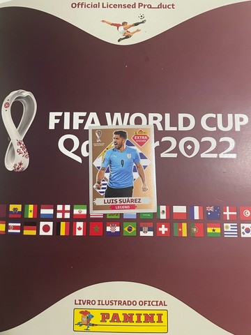 Figurinha Luis Suarez Legend Bronze - Álbum Copa do mundo 2022
