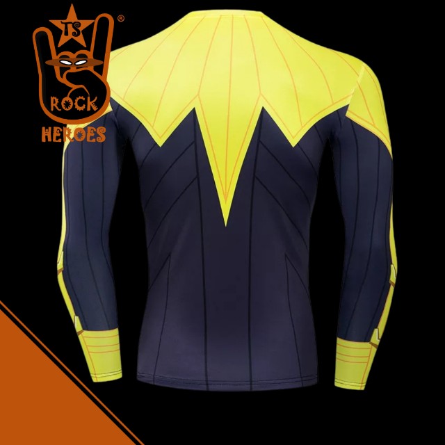 Camisa de Compressão Sinestro Manga Longa Bodysuit Elastano - Foto 3