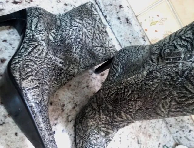 Bota Shultz Original-Nova- Cano Médio couro Python 64628723539713124