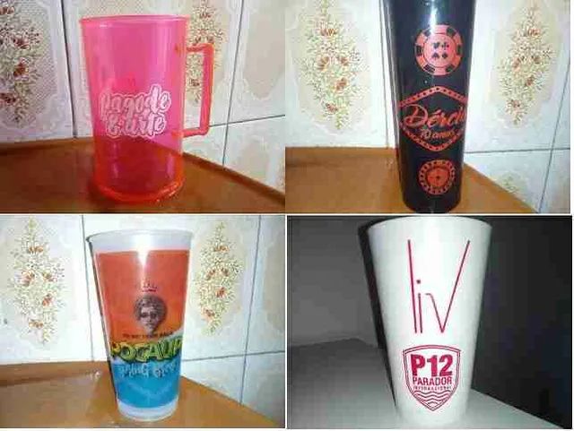 coleçao  26 copos plastico duro,caneca. - Foto 5