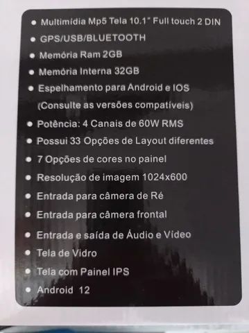Mídia. H-TECH. HT-9300CA. Mp5, gps,usb, bluetooth, espelhamento, tela 10", flutuante. - Foto 3