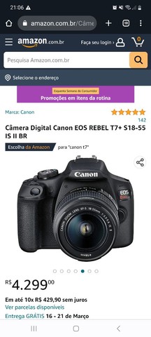 Canon máquina fotográfica 