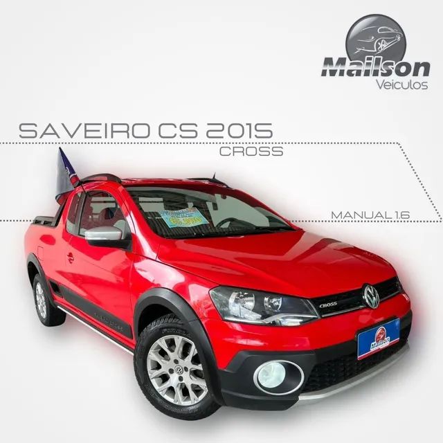 Volkswagen Saveiro CROSS 1.6 T.Flex 16V CD Vermelha - Blu Box Multimarcas