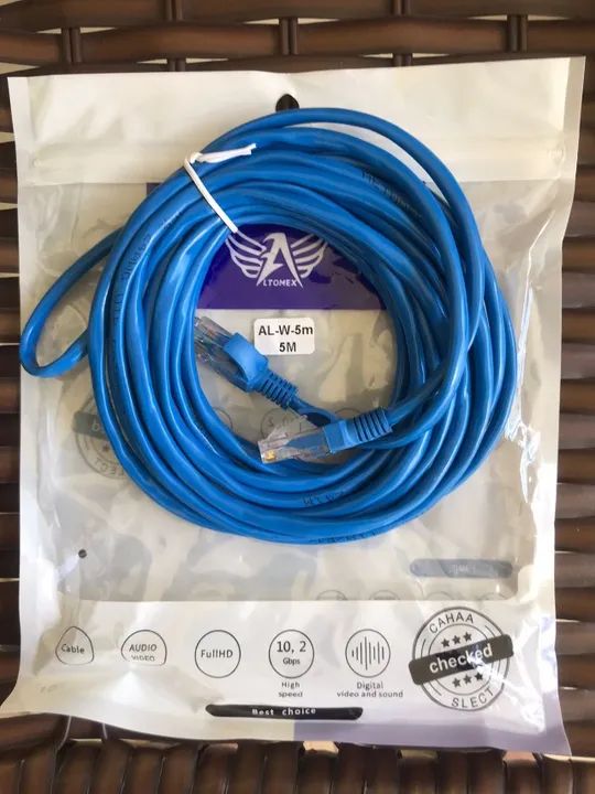Cabo de Rede LAN Internet/Ethernet Novo (1,5m /2m /5m /10m /15m) Garantia