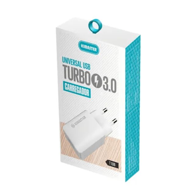 Carregador Turbo de Tomada USB 3.0 T108 - Kimaster  cod: 2314 - Foto 2